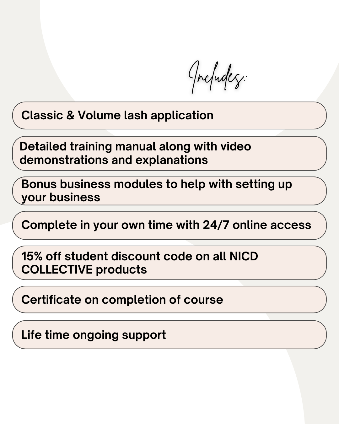 EYELASH EXTENSION TRAINING (ONLINE)