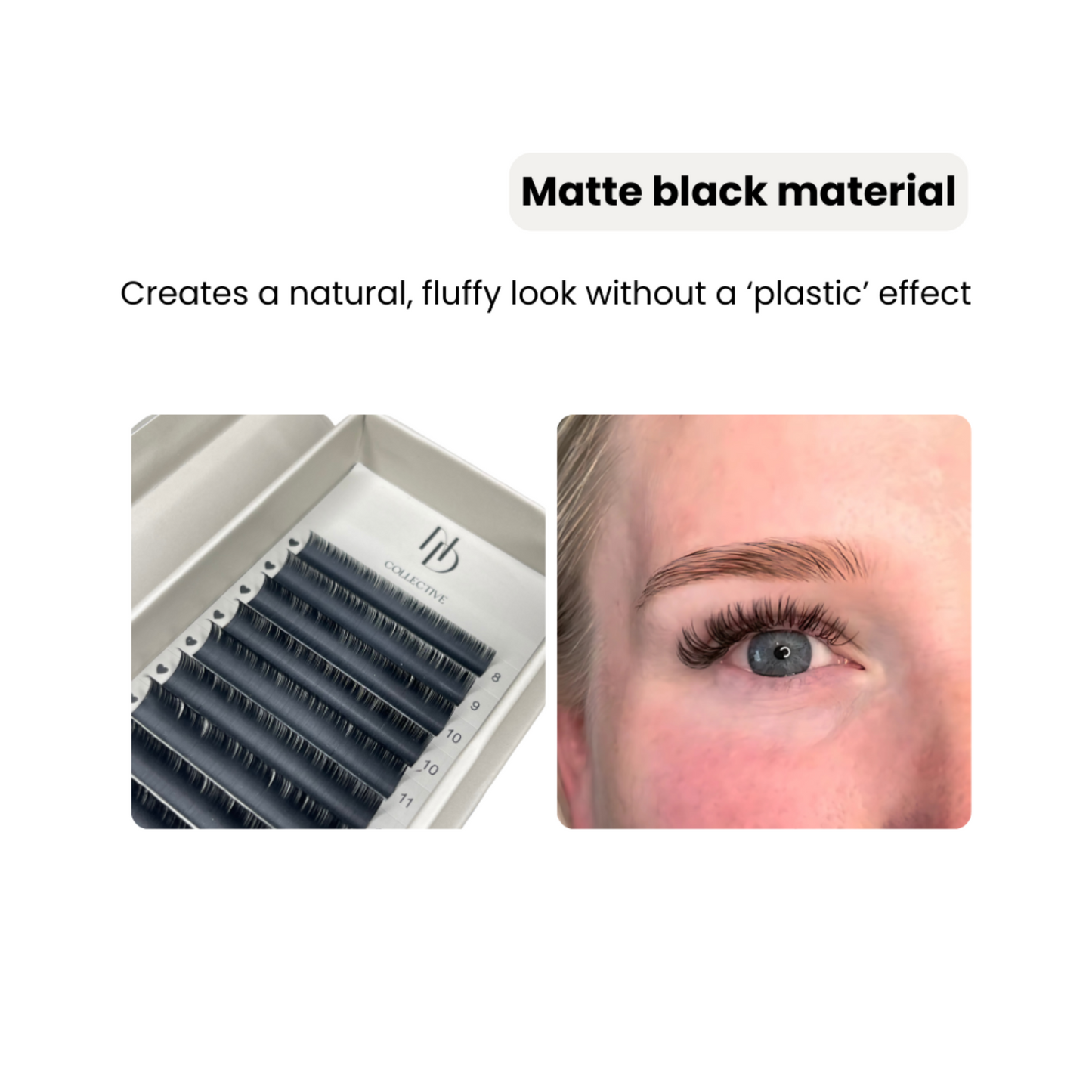 Classic Ellipse Flat Lash Tray – 0.15 mm – D Curl – Korean PBT – Mixed Lengths (8–15 mm)