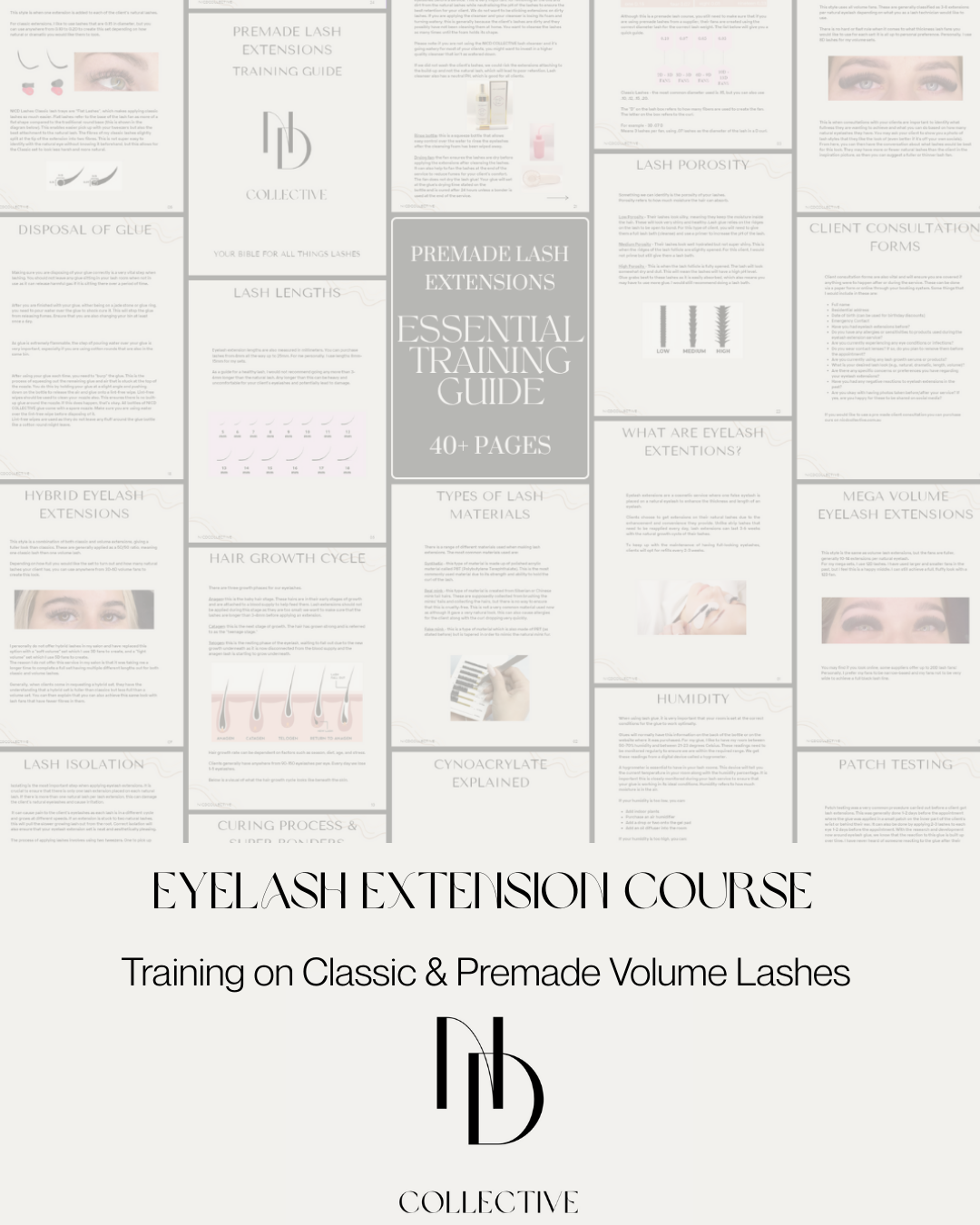 EYELASH EXTENSION TRAINING (ONLINE)