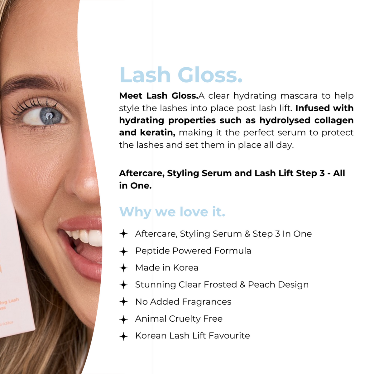 Bella Beauty Pro - Lash Gloss - Hydrating & Nourishing Styling Serum For Lashes