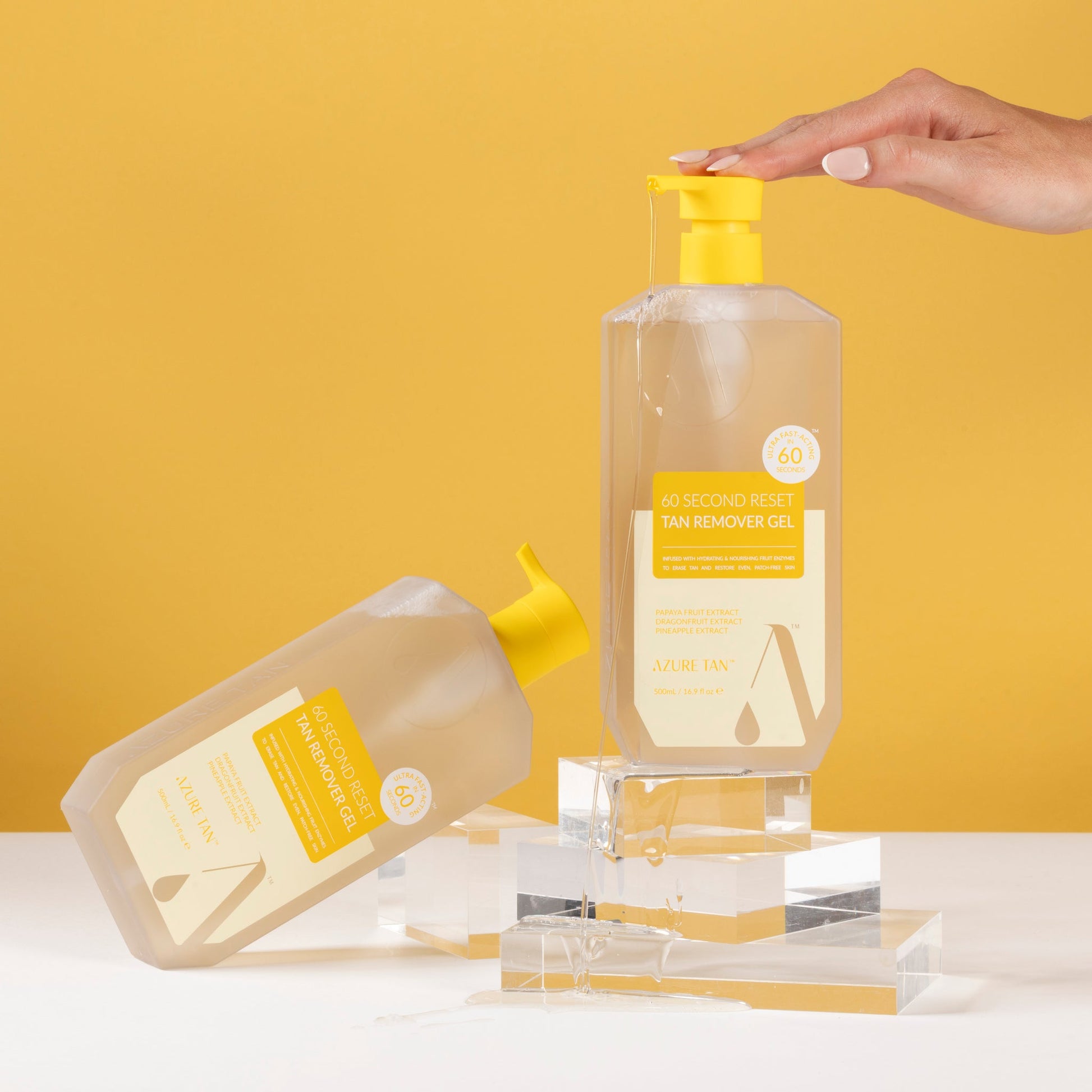 Azure Tan 60 Second Reset Tan Remover Gel 500ml - styled shot