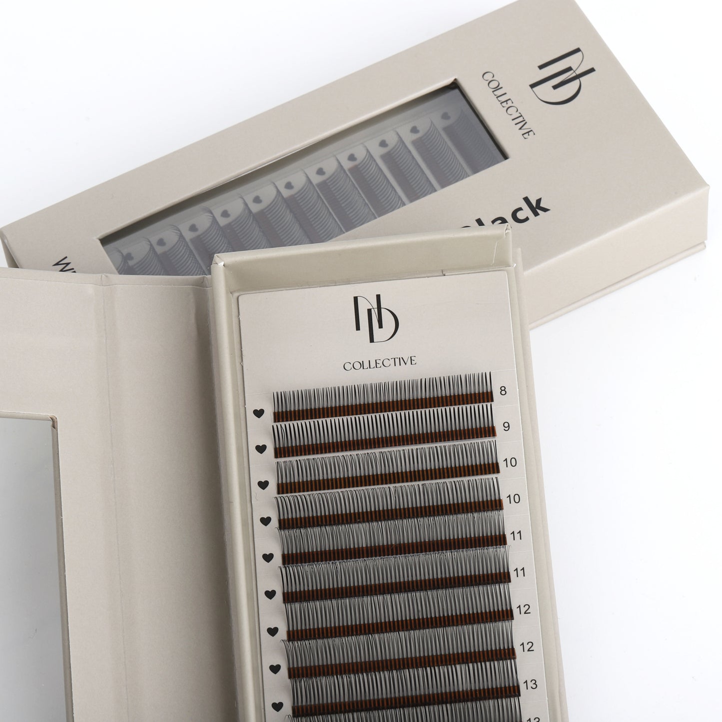 Black Wet Set Lashes | Textured Glossy Lash Extensions