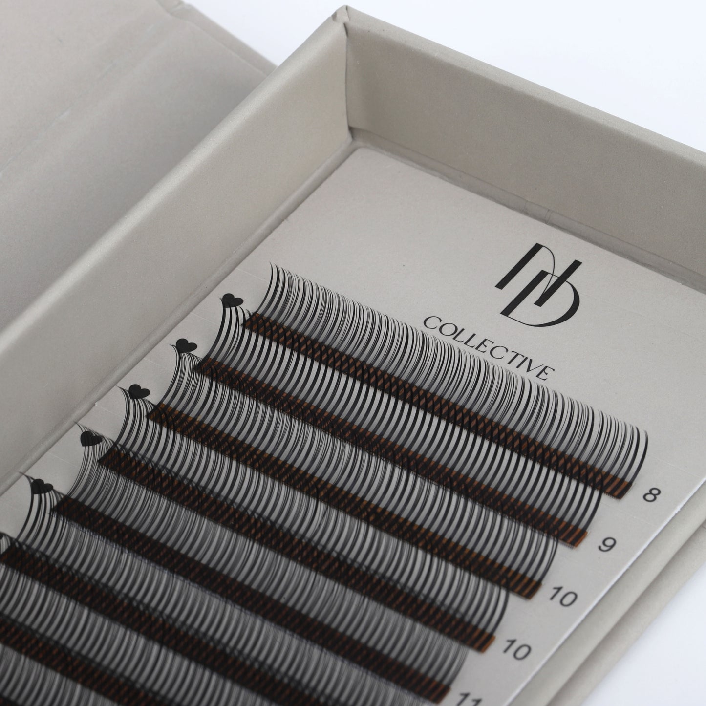 Black Wet Set Lashes | Textured Glossy Lash Extensions