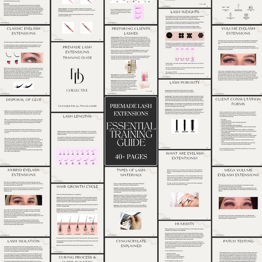 Lash extension e-book